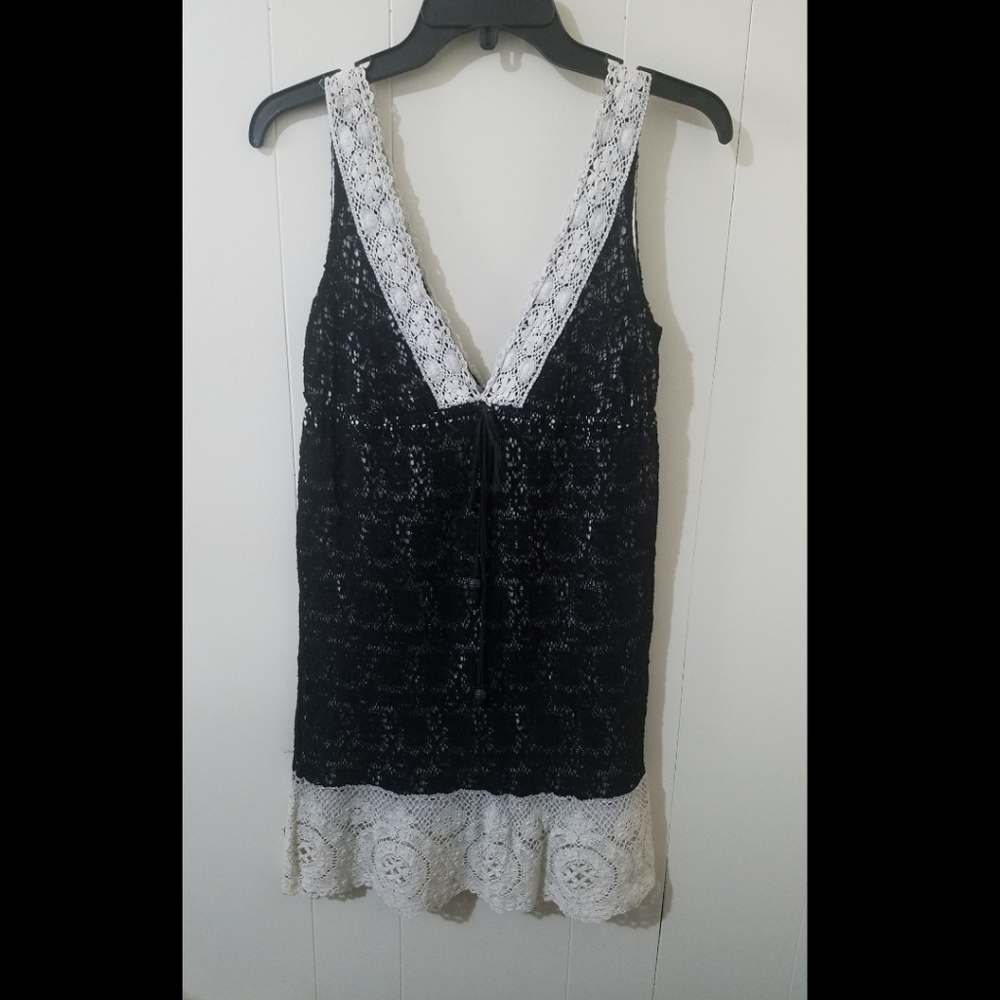 Sin dress chambray lace Small